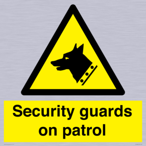 Security guards on patrol